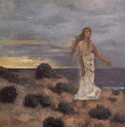 Pierre Puvis de Chavannes Mad Woman at the Edge of the Sea china oil painting reproduction